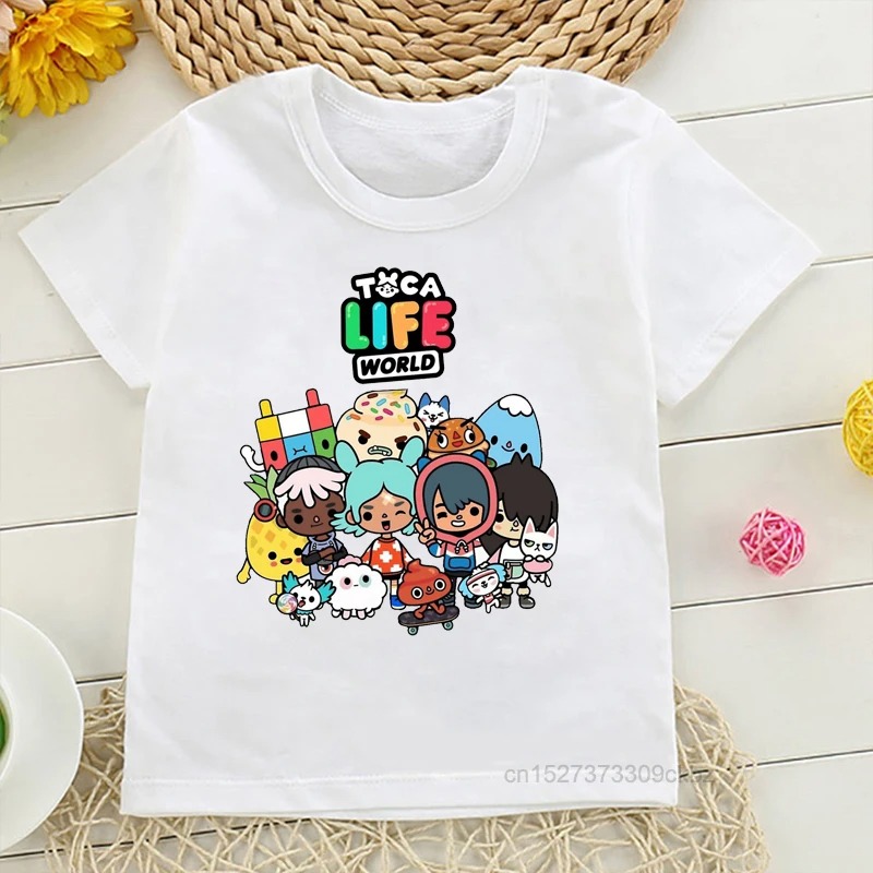 Title 13, Nova toca life world print crianças camiseta de...