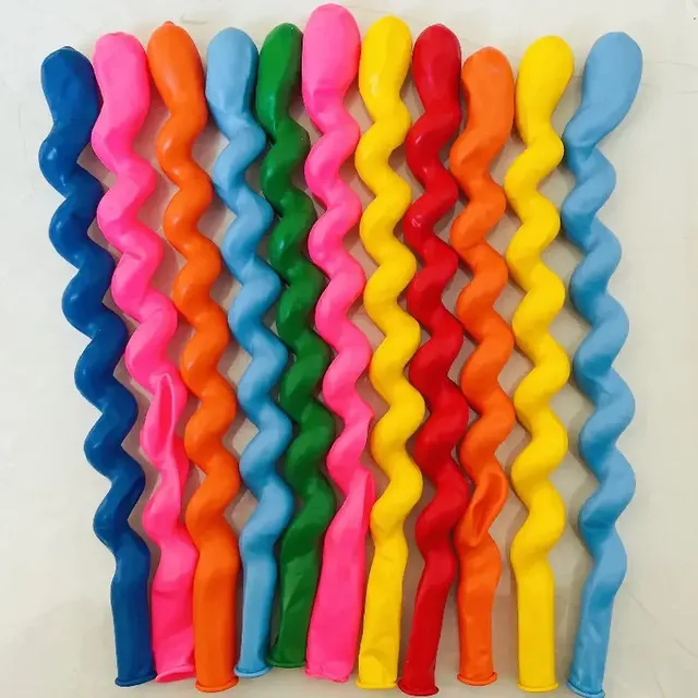 Spiral Twisted Latex Balloons 100Pcs 15