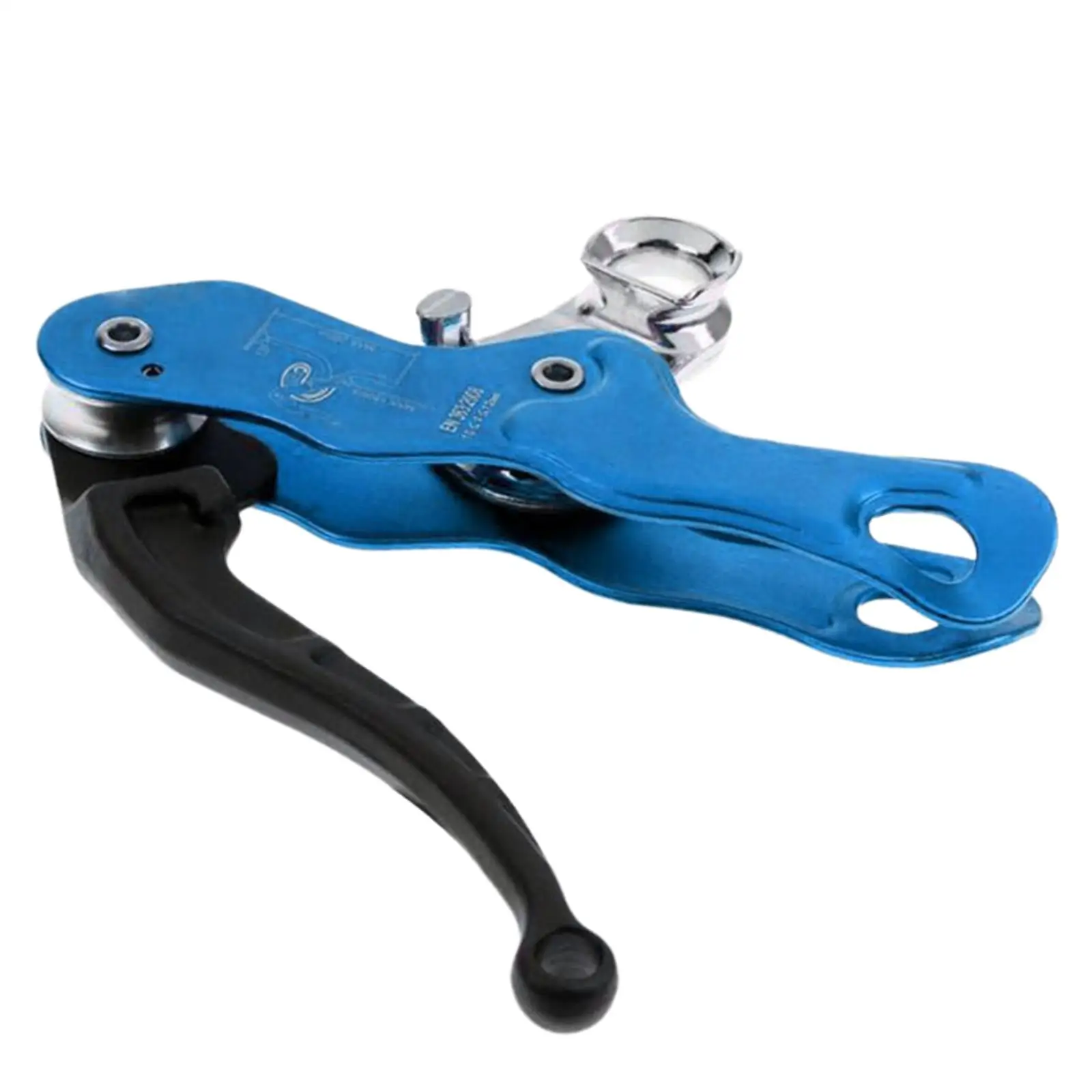 Climbing Descender, Self Locking Self Braking Belay Rappel Gear Belaying Hand Operated for Ropes 10-12mm for Outdoor Downhill