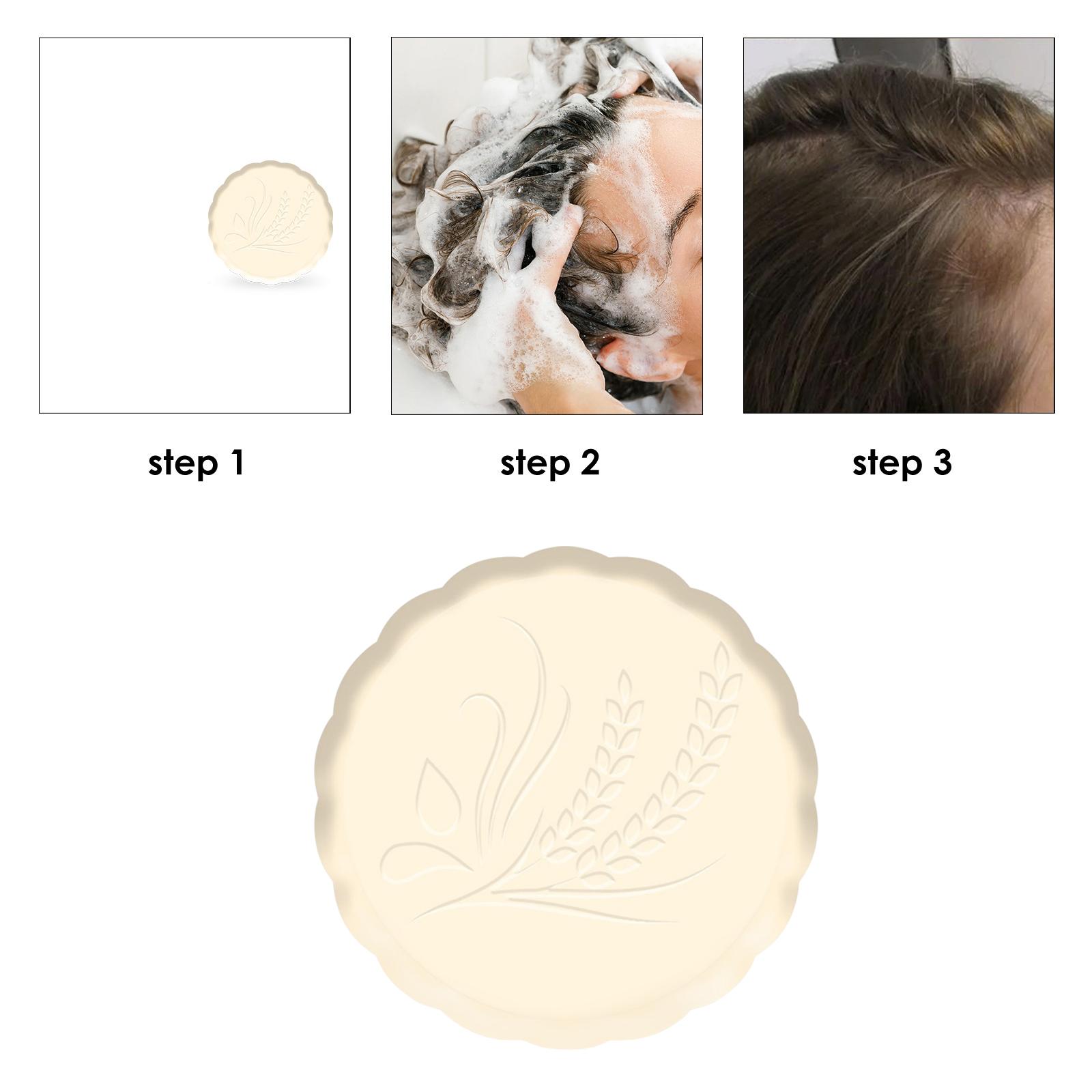 Rice Shampoo Bar Moisturizing Eco Friendly Solid Shampoo Soap for Hair Growth Promotes Healthy Hair Growth Dry Damaged Hair Girl