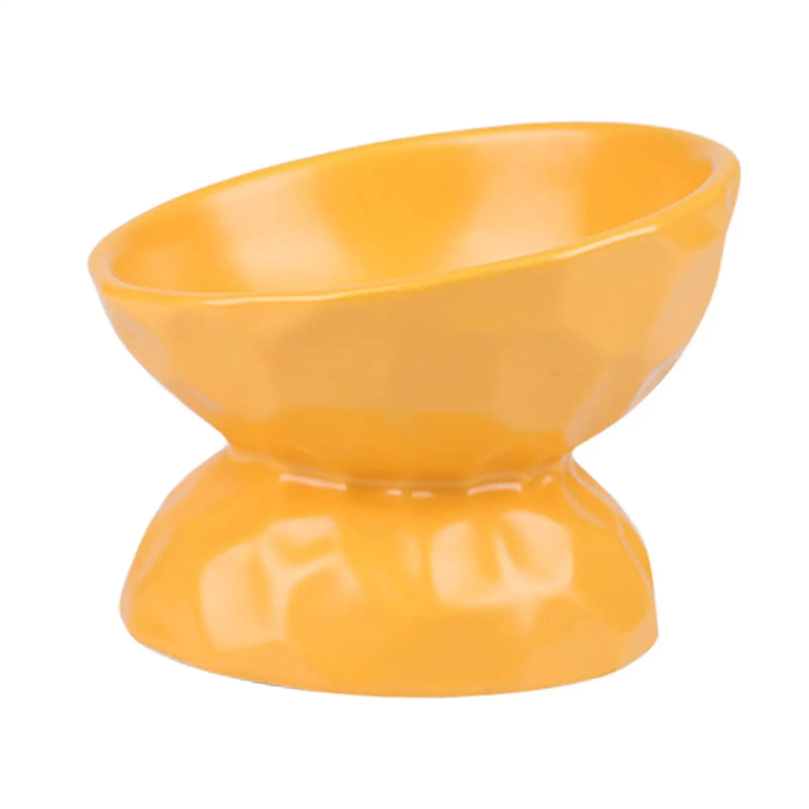 Raised Cat Bowl Pet Feeding Bowl Ceramic Pet Food Bowl Kitten Supplies Food Container Elevated Cat Food Bowl Pet Water Bowl