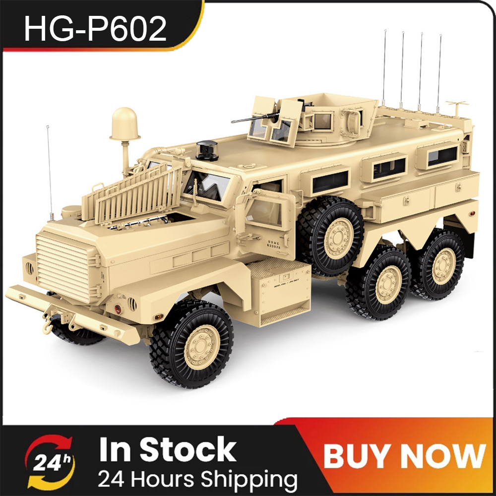 В наличии HG-P602, 6x6 RTR, в комплекте аккумулятор и зарядное устройство,  1/12