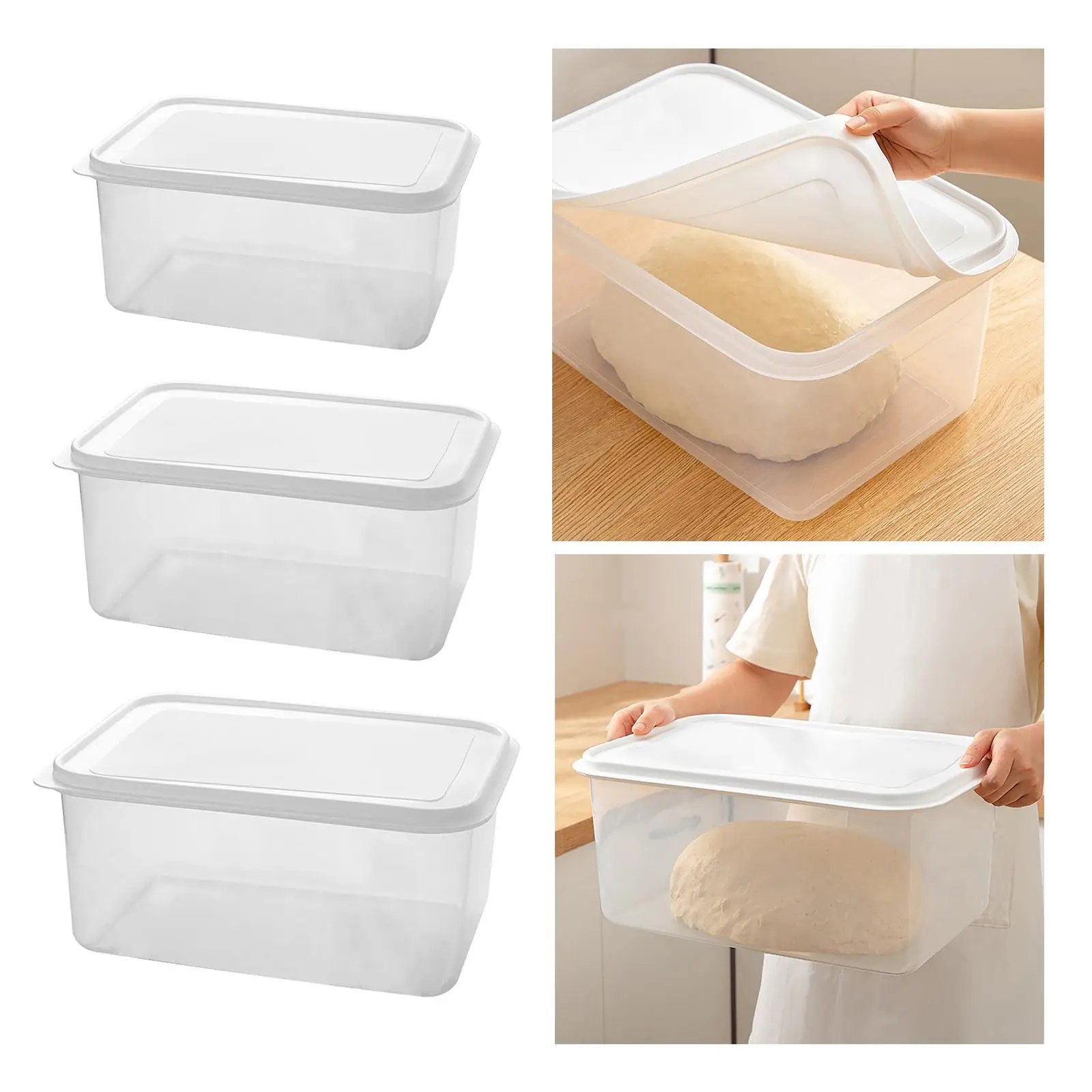 Pizza Dough Proofing Box Dough Fermentation Storage Box Pizza Dough Tray for Restaurant Refrigerator Home Pies French Bread