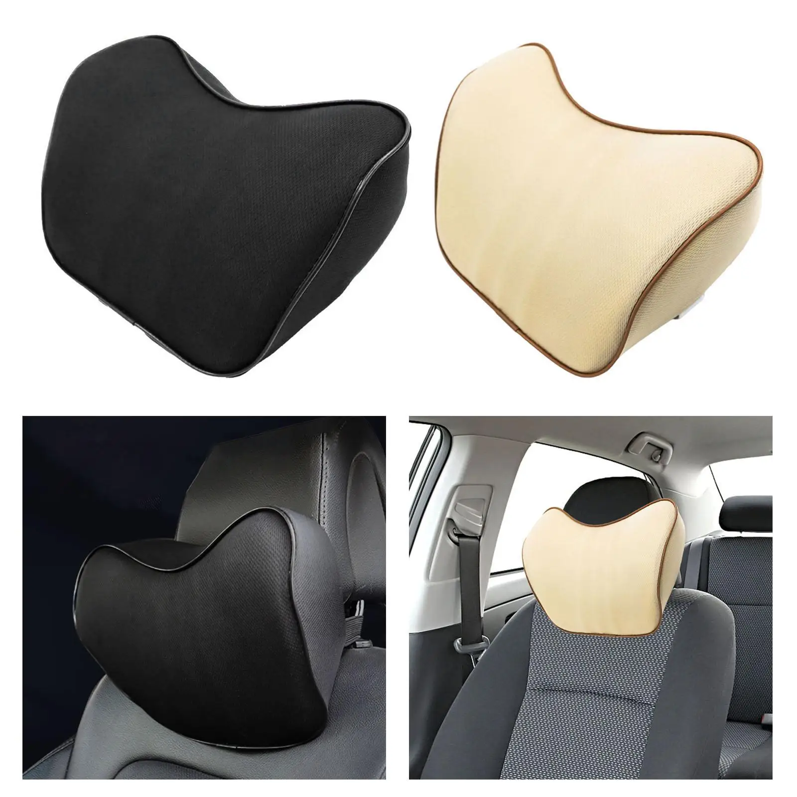 Car Neck Cushion Car Seat Headrest for Neck Back Pain Relief Lumbar Support Soft Breathable Seat Headrest Pad