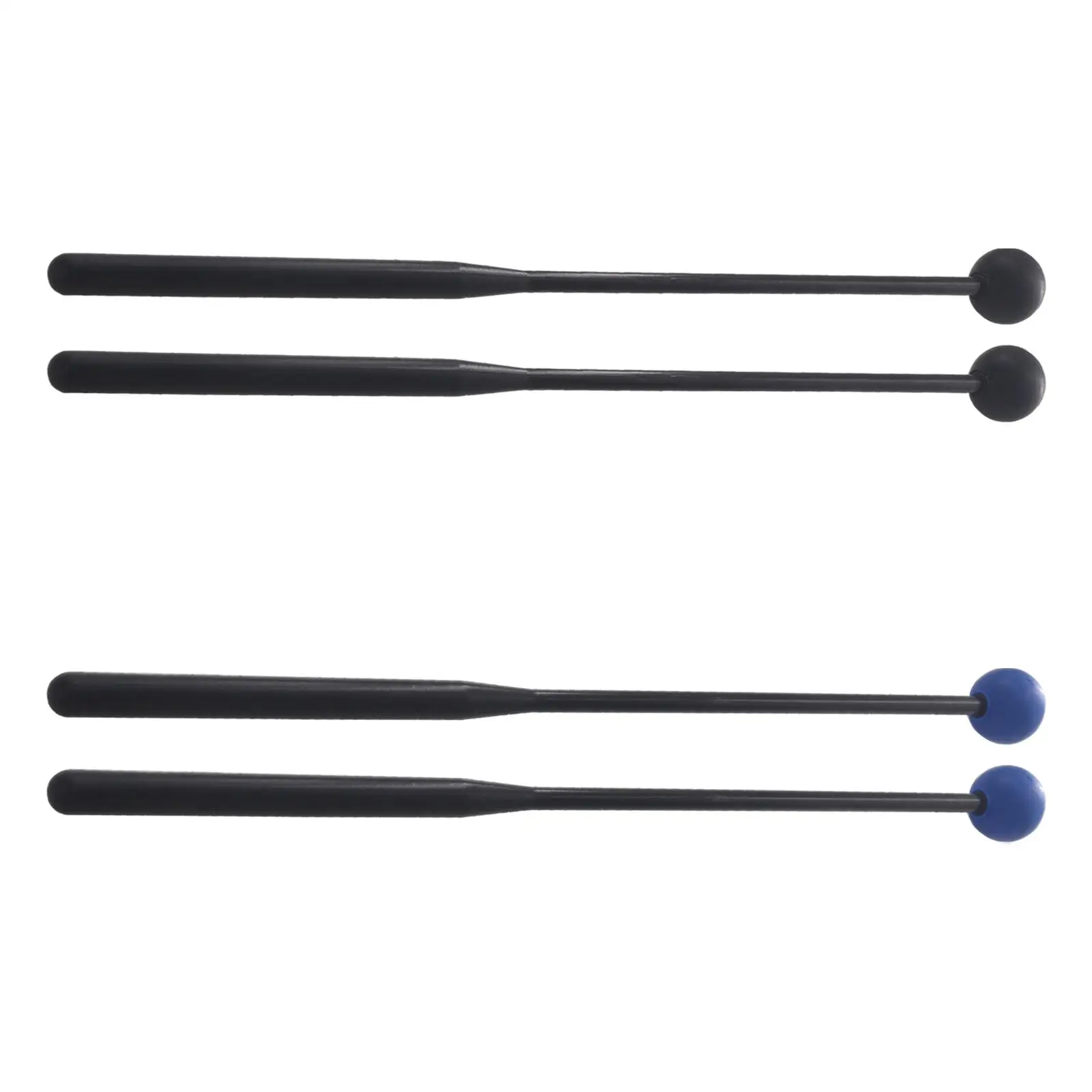 2Pcs Percussion Xylophone Mallets Drum Mallet 12`` Multifunctional Rubber Mallet