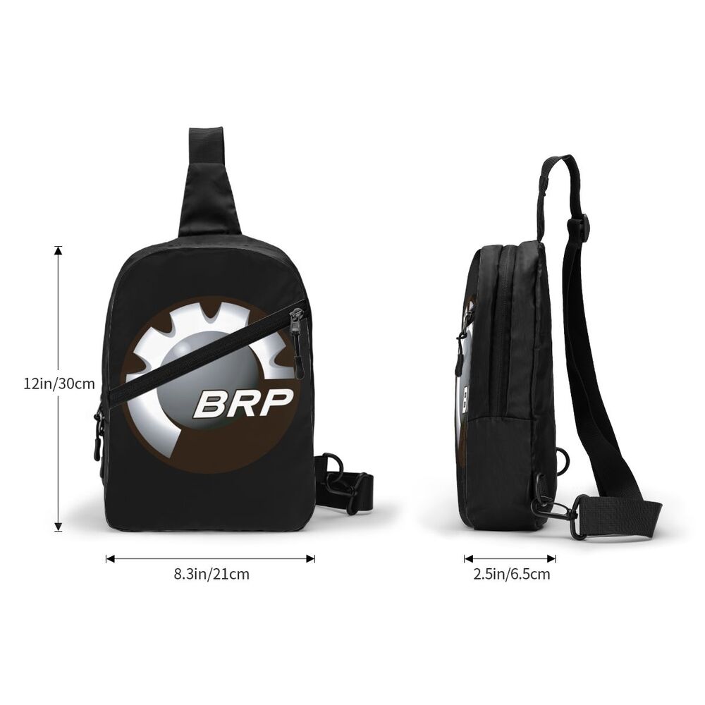 BRP Motocicleta Crossbody Peito Mochila, mochila de ombro, apto para viajar