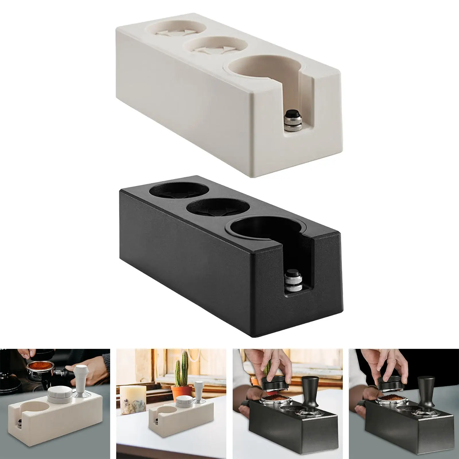 Plastic Coffee Tamper Holder Espresso Tamper Mat for Shop Kitchen Counters Espresso Machine Accessories Barista Tool