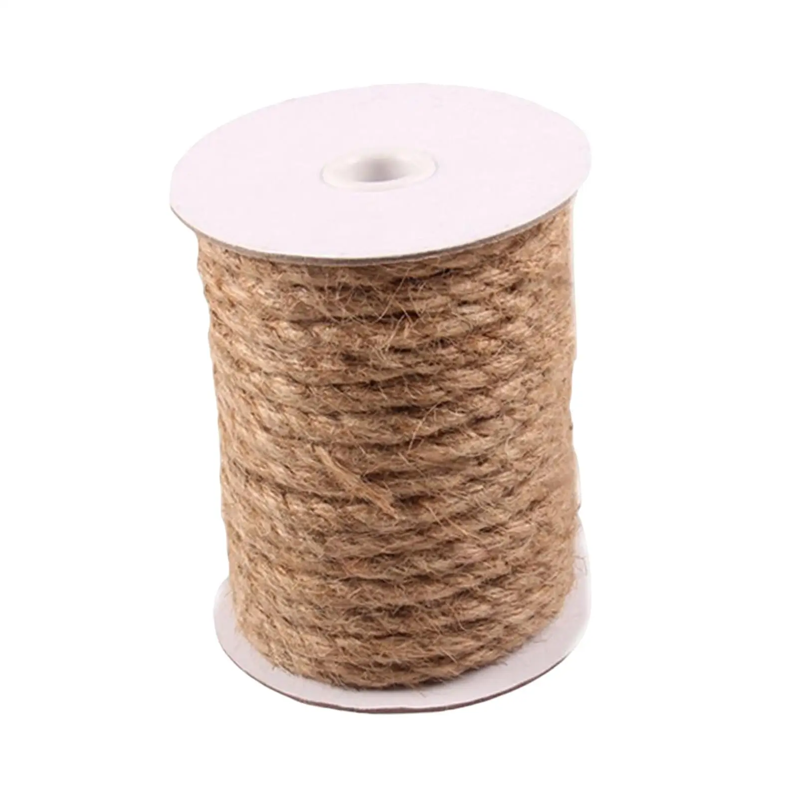 Burlap Twine Rope 15M Thick Multipurpose Hand Woven 8mm Jute Rope for Gardening Pet Toys DIY Projects Gift Wrapping