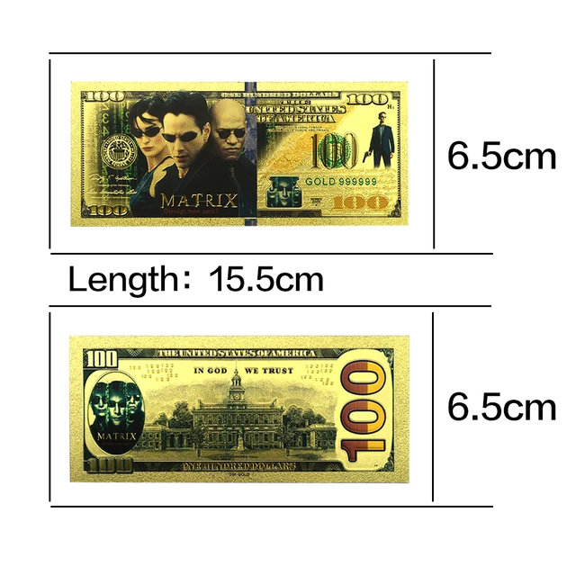 Holiday Gifts 10 Dollar 24k Gold Banknote 999.9 Gold Foil Color Note Money  Creative Us Paper Money With Coa Frame - Gold Banknotes - AliExpress