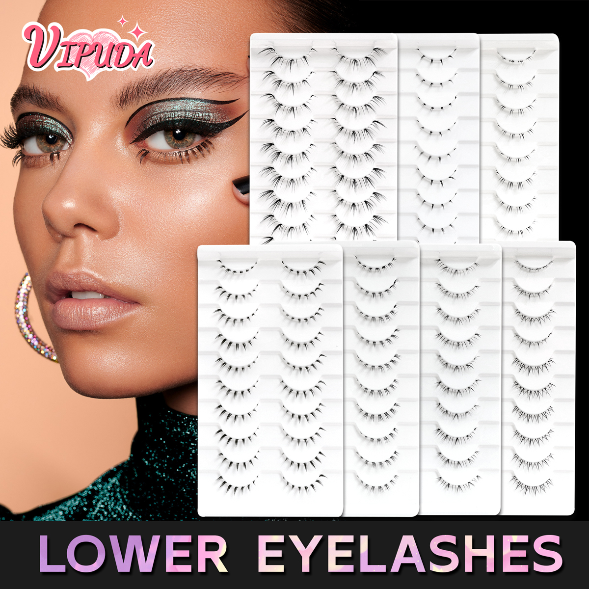 Best of 10 / 6 / 5Pairs Lower Lashes Natural Under Eye Lashes Soft 16 Different Styles False Eyelash Clear Band Faux Mink Fake Eyelashes Reviews & Tips