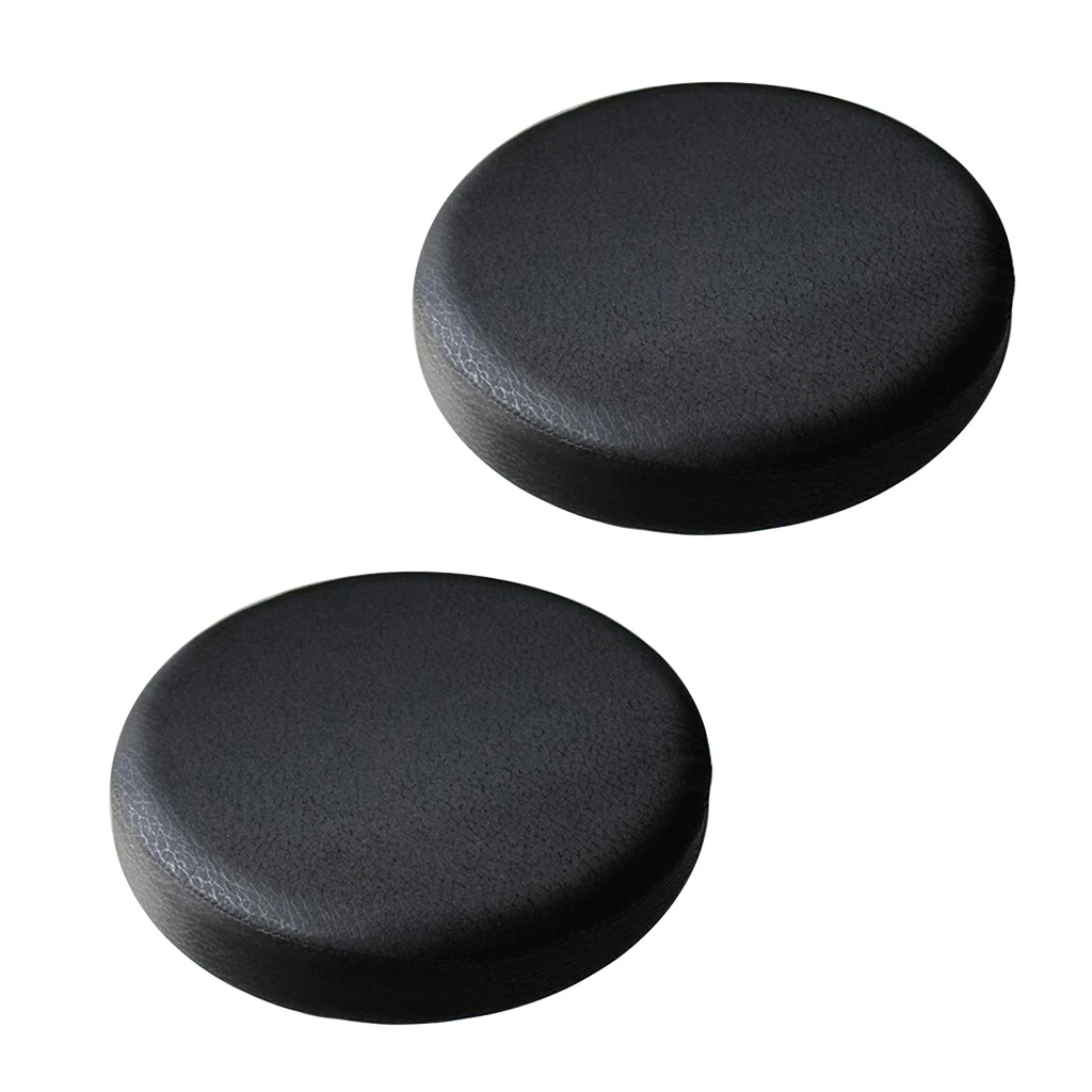 2Pcs 35x10cm Removable Bar Stool Replacement Cover Round Seat Salon Sleeve