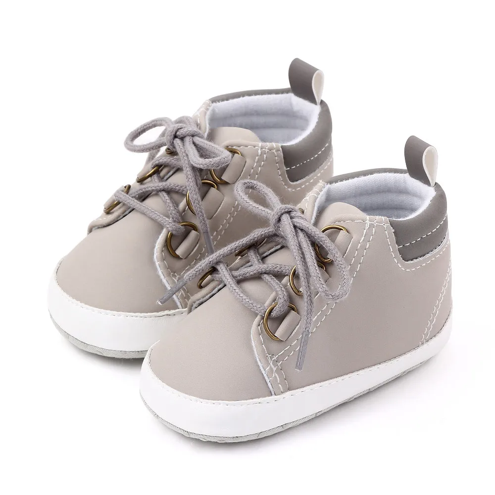 Shoes Baby Boy Newborn Infant Toddler Casual Comfor Cotton Sole Anti-slip PU Leather First Walkers Crawl Crib Moccasins Shoes