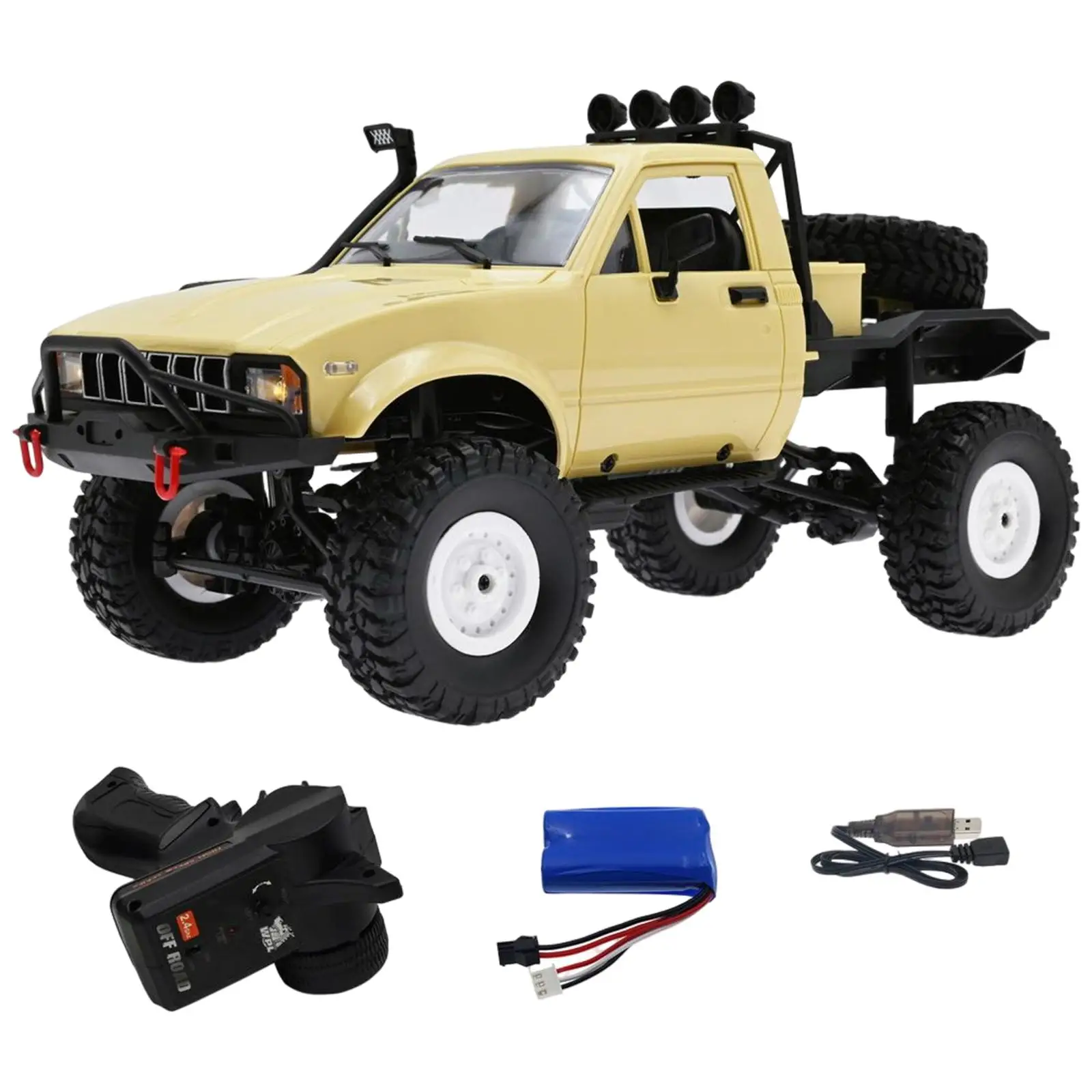1/16 Scale RC Truck C14 Rock Crawler 4WD 4CH for WPL Racing Vehicle