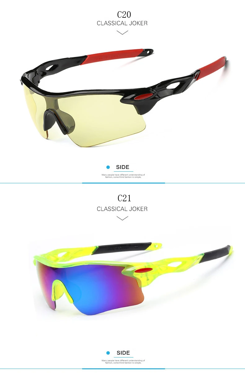 S5115c138dbaf454482ac13454d9f04d2q RIDERACE Sports Men Sunglasses Road Bicycle Glasses Mountain Cycling Riding Protection Goggles Eyewear Mtb Bike Sun Glasses