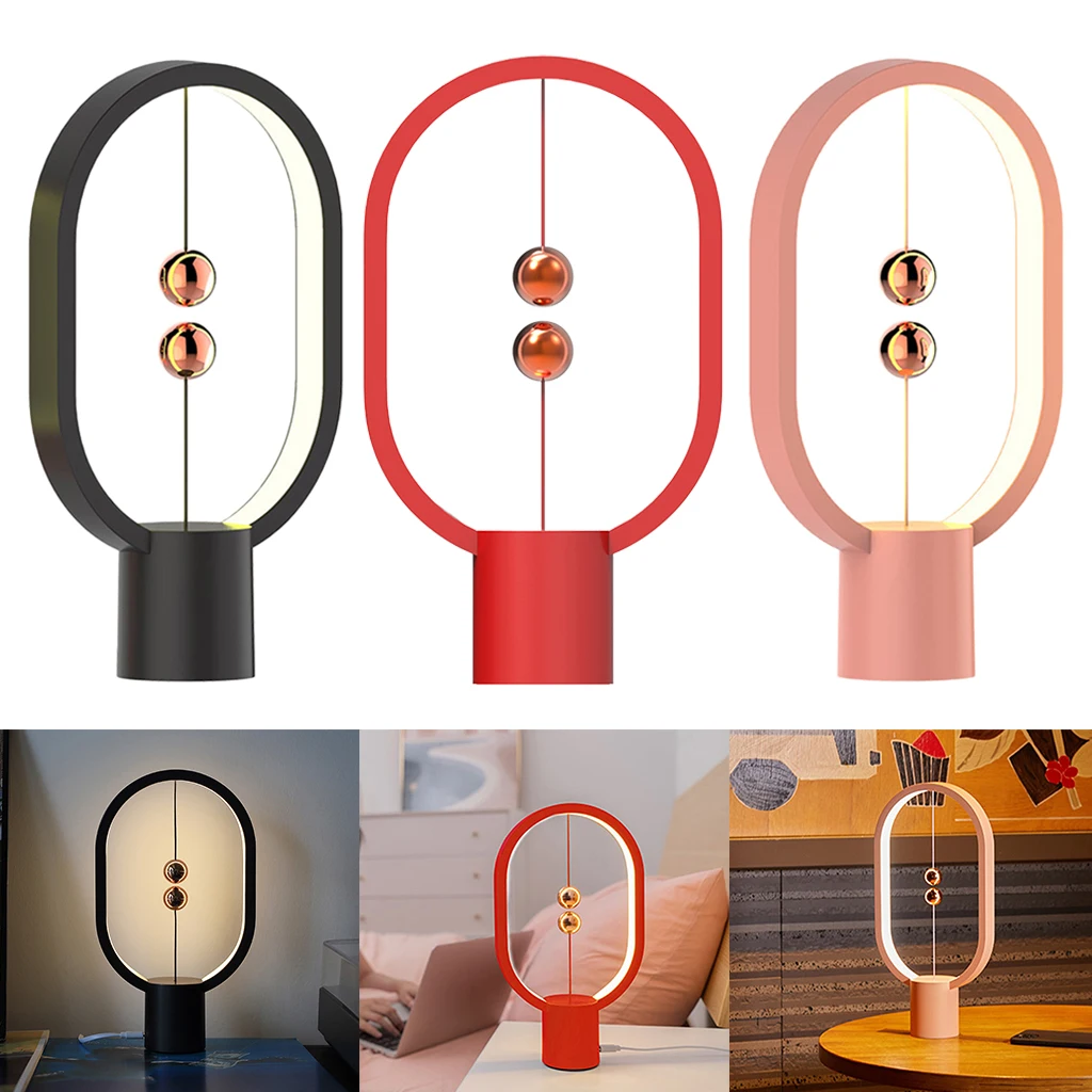 Balance Lamp led and table lamp Magnetic   LED Lamp Soft Night Lamp for Office  Decoration