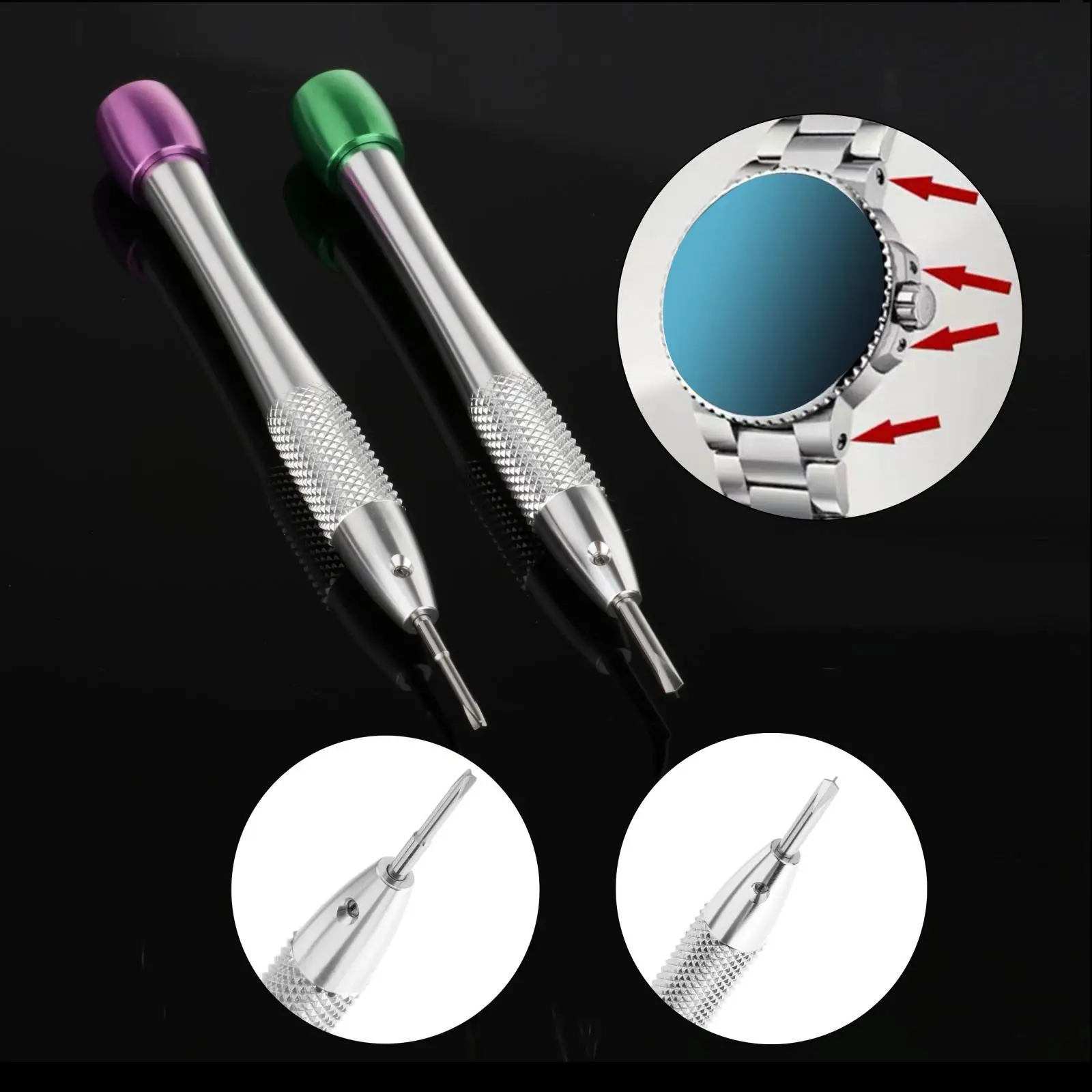 1 Set Professional Chromium Alloy Watch Cases Screwdriver Y-Shaped Screwdriver Watch Screwdriver Watch Special