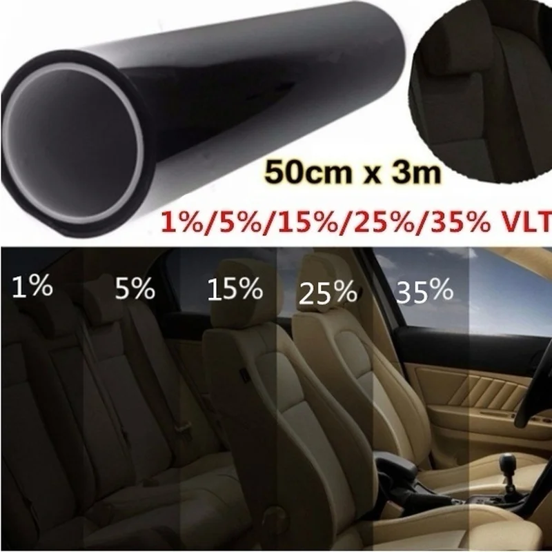 Home  Car Window Tint  Sunshade Film Glass Sticker 15% 20% 25% 35% 50%VLT 