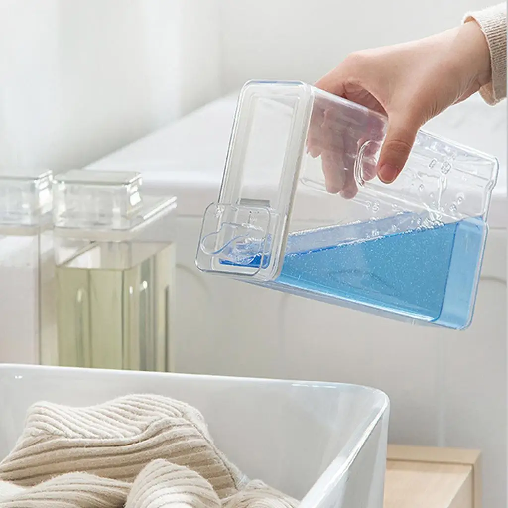 Laundry Detergent Empty Bottles Washing Powder Storage for Bleaching Agent
