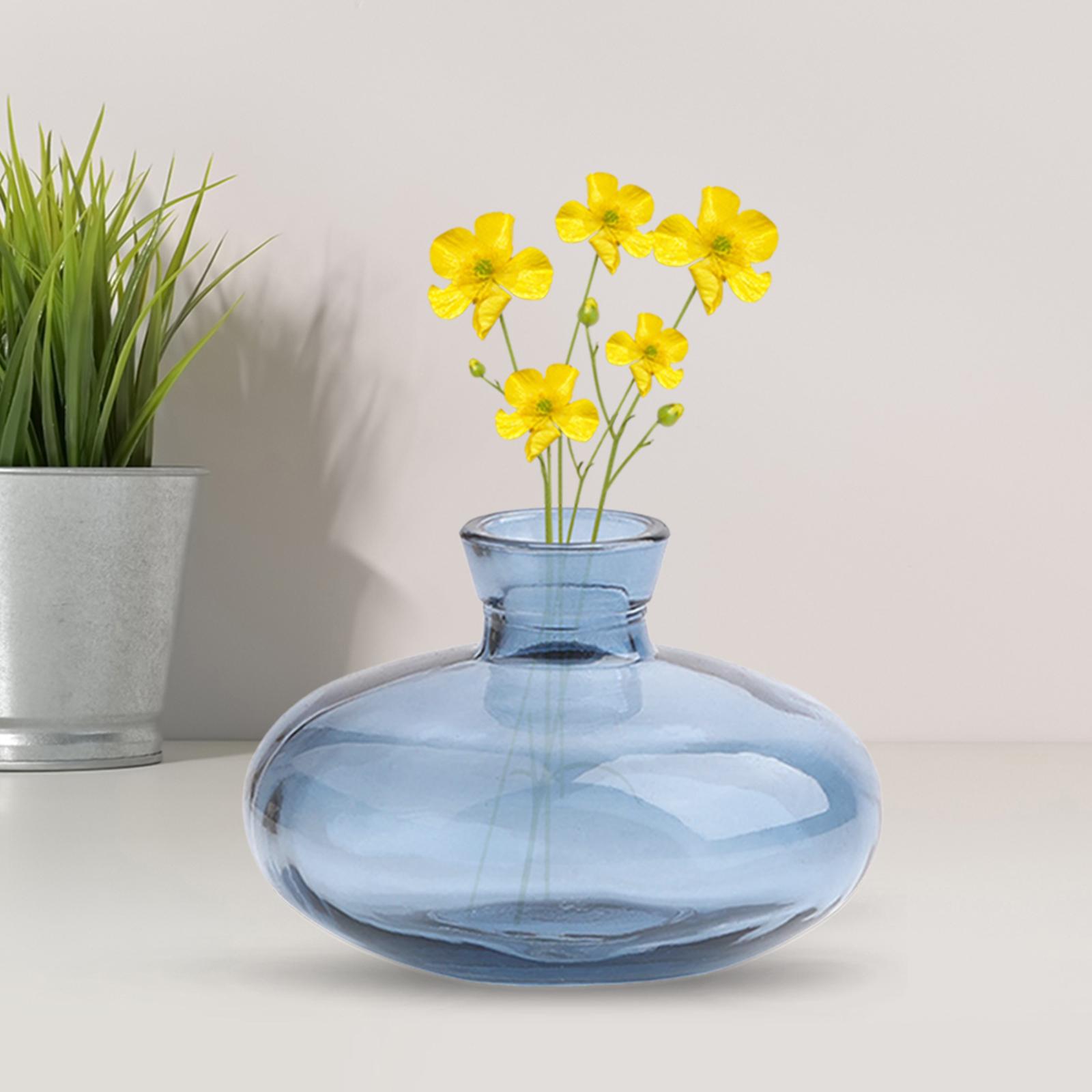 Nordic Style Flower Vase Flower Transparent Glass Decoration Ornament Flowerpot