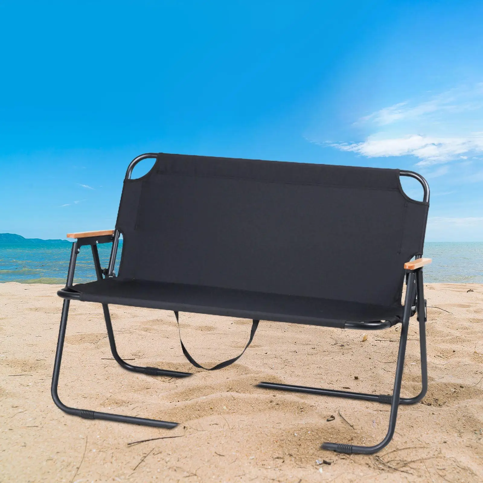 Folding Camping Chair Camping Stool Chair Adult Patio Outdoor Traveling Lightweight Double Chair Fishing Camp Chair Armchair