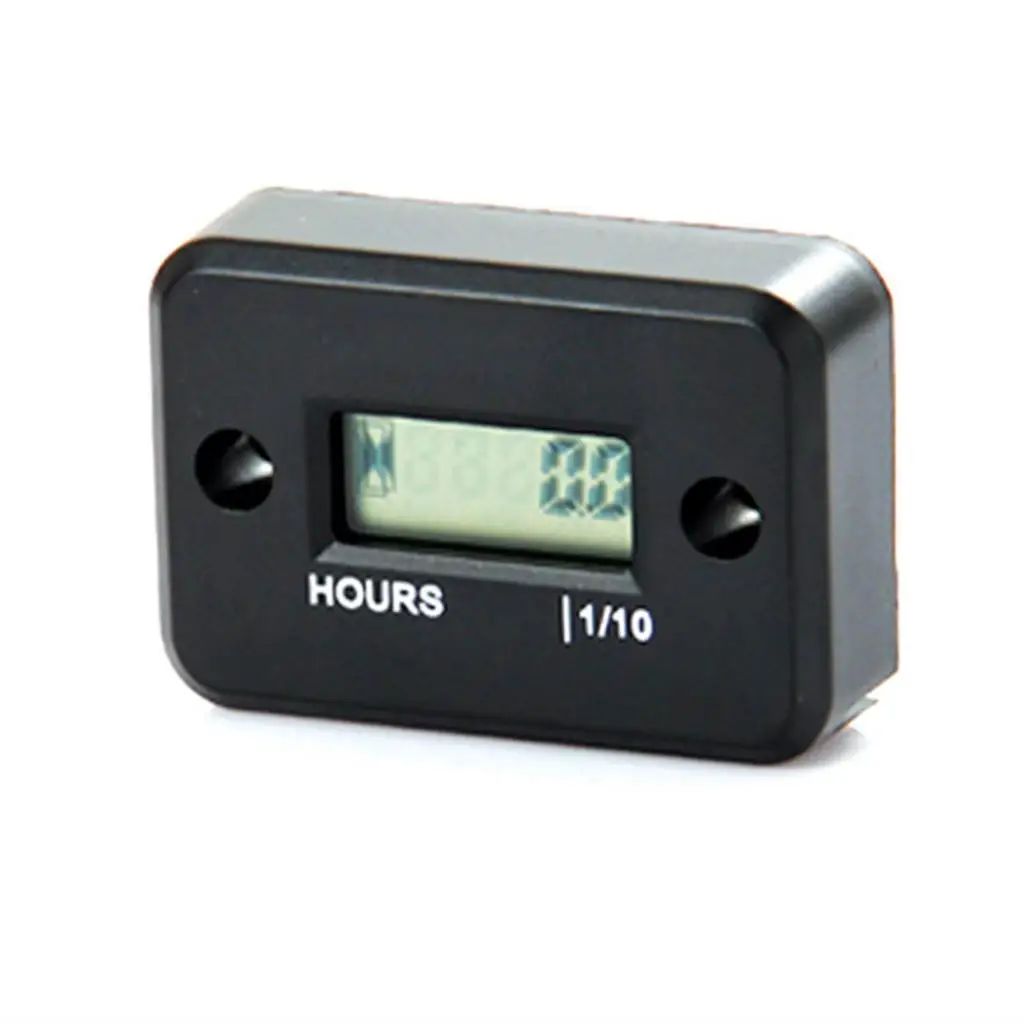 LCD Digital Tach Hour Meter Tachometer for Car Boat Motorcycle ATV Engine