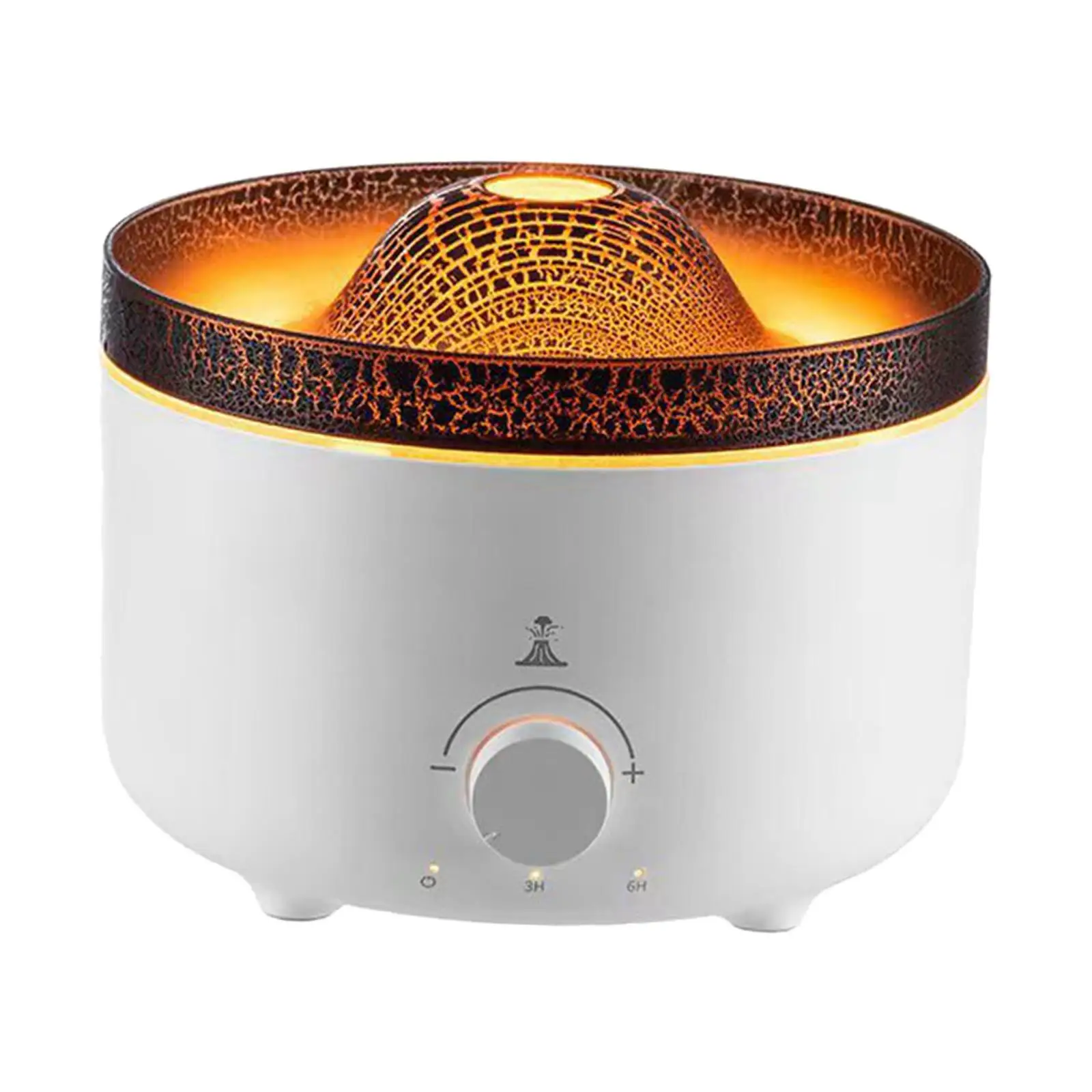 Air Humidifier Decoration LED Lights Yoga Room Living Room Magma Shaped Quiet 560ml Fragrant Flame SPA Essential Diffusers