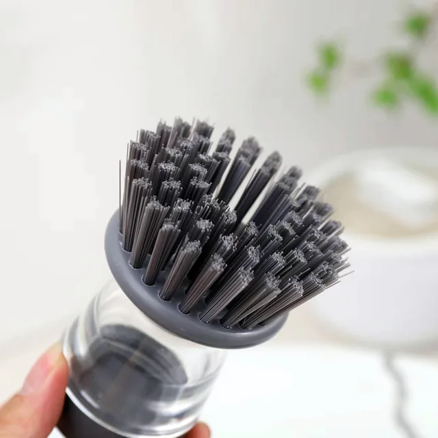 Kitchen Scrubbers Heavy Duty 409 Stone And Steel Pantry Washing Gadgets 2PC Dish  Brush With Handle Kitchen Scrub Brushes For Cleaning Refrigerator Stainless  O Sink Basket Lacquer Remover for Jewelry 