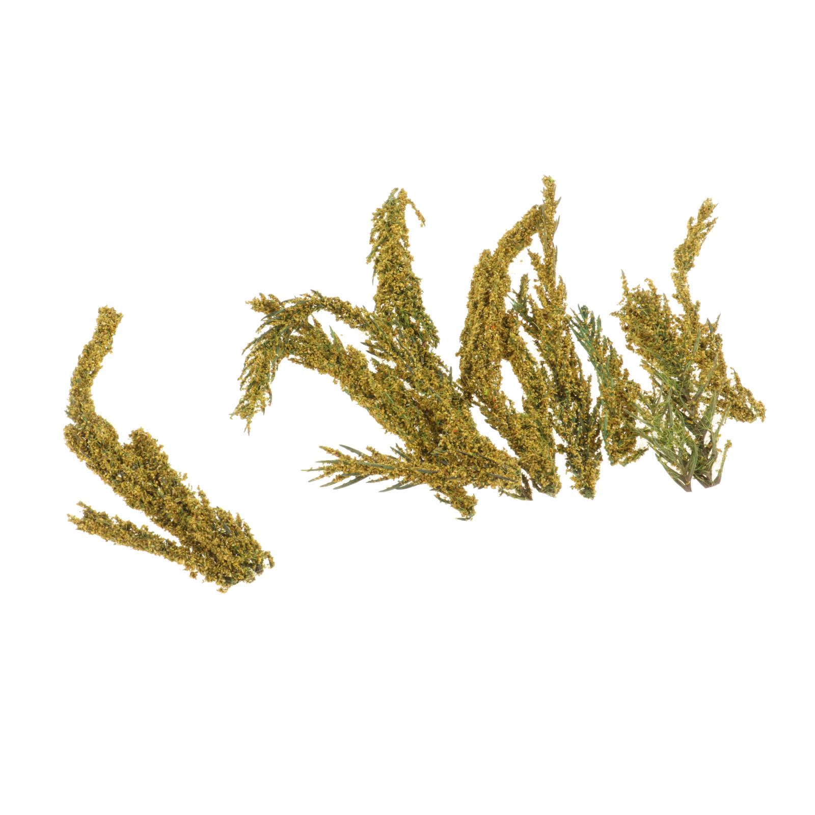 1 Box Mini Simulated Shrub Clusters Terrain Grass Tuft for Fairy Garden Model Train Static Scenery Landscape Architecture Layout