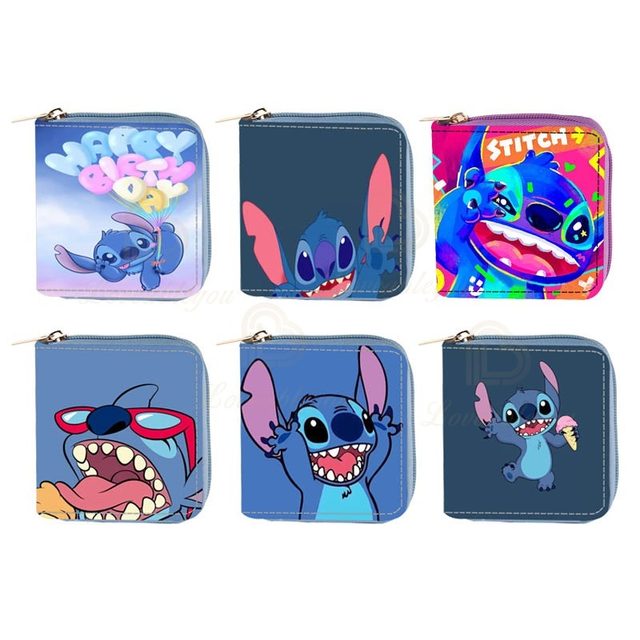 Stitch Carteras Lilo y Stitch Billeteras para Infantils Stitch Anime de  Dibujos Carteras Plegable Titular De La Tarjeta PU Cuero Unisex Monederos  para Niños Niñas Fans : : Moda