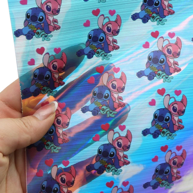 Cartoon Disney Lilo And Stitch UV DTF Stickers For Glass Cup Decoration  Laptop Motorcycle Car Waterproof Sticker For Girl Kids