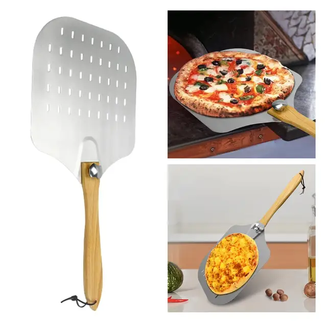 Stainless Steel Pizza Peel Paddle Pizza Oven Accessories Pastry Pizza  Turner