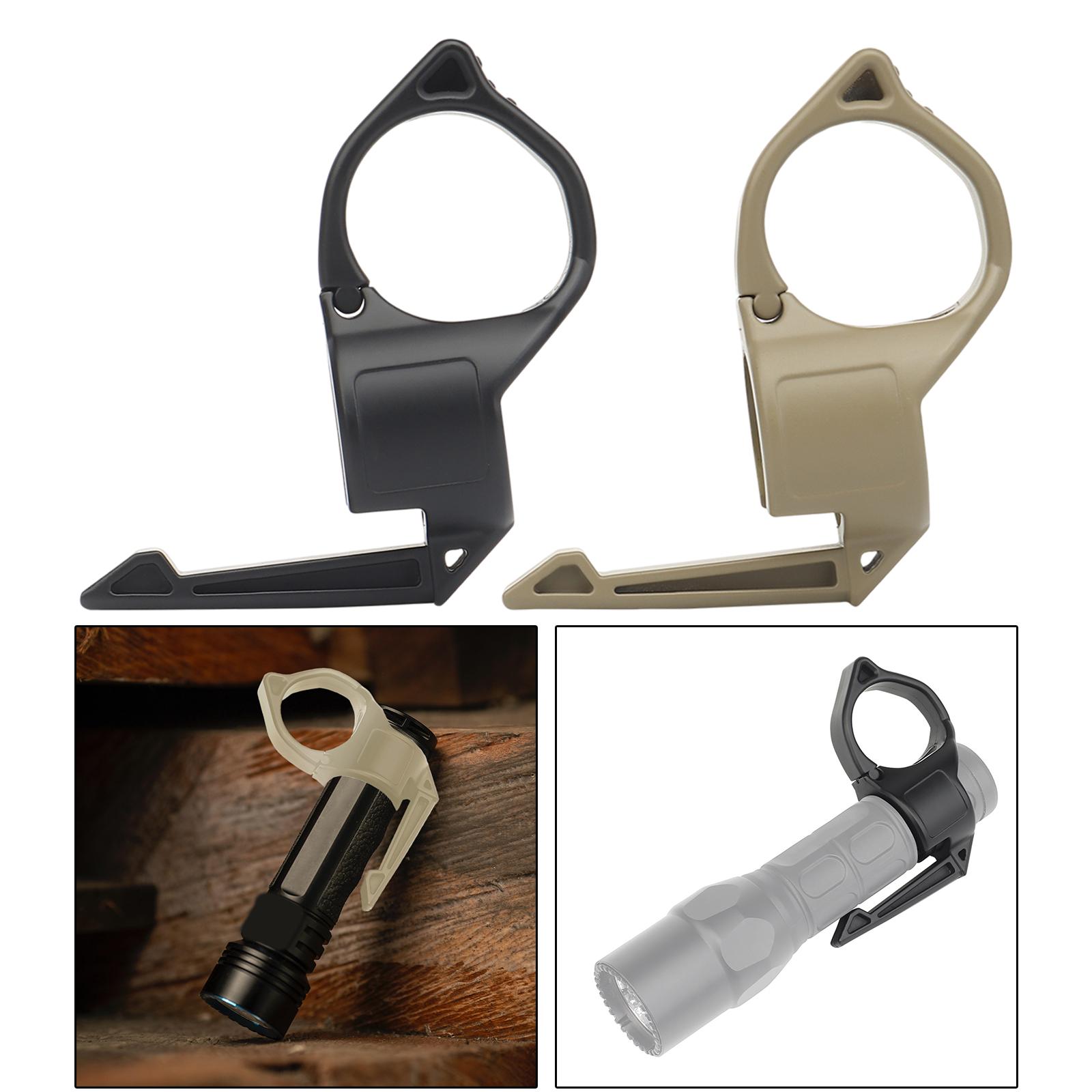  Flashlight Ring Finger Ring Clip Flashlight Holster for