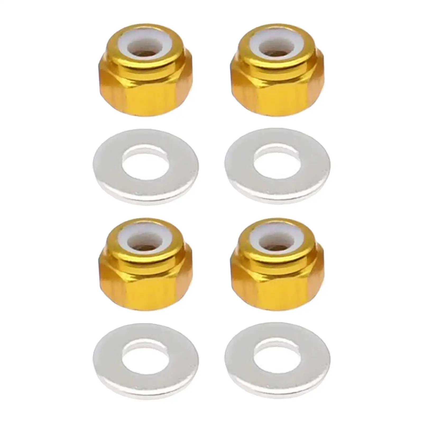 8x 3mm Wheel Nut Metal Wheel Hardware with Gasket for Wltoys 144001 1/14 RC Car Replace Parts