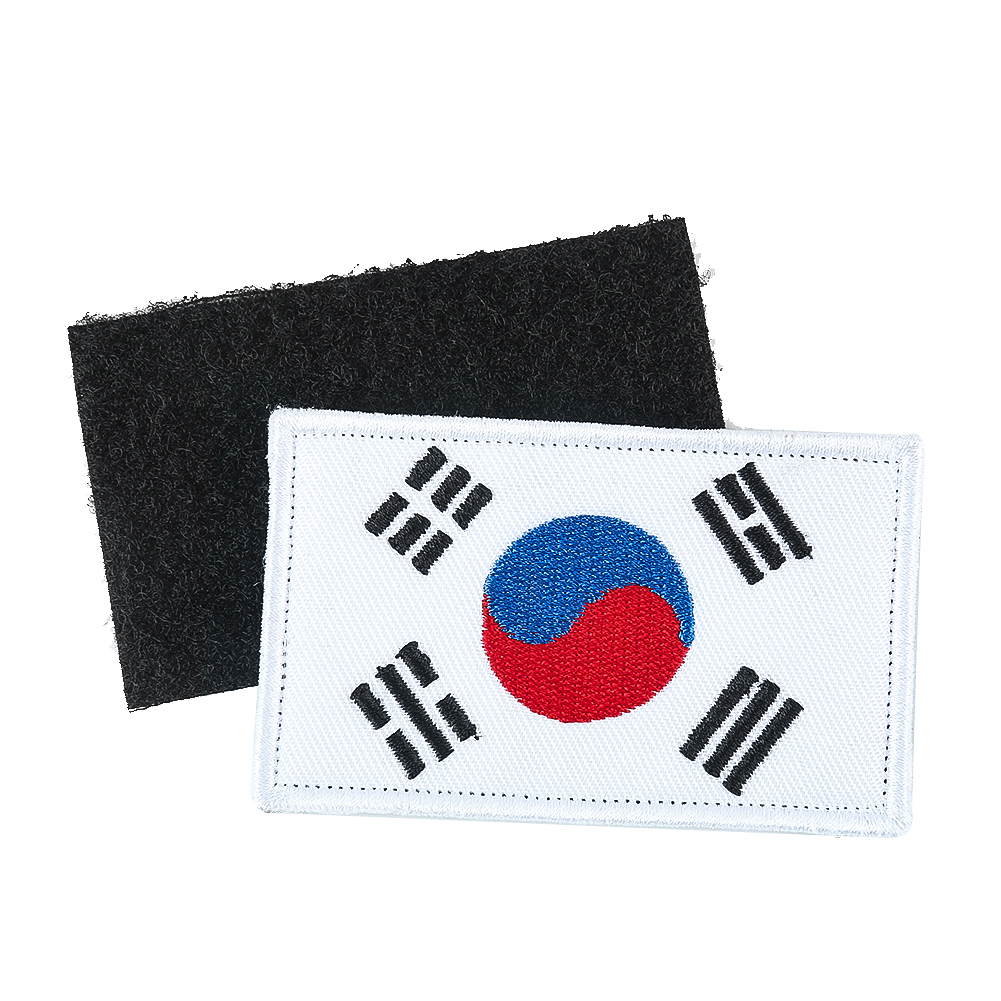 1 Stück Korea-Flagge Magische Aufnäher Tai Chi Figur Emblem Armbinde Kleidungsdekoration Zubehör DIY Bekleidung Nähzubehör – Detail 3