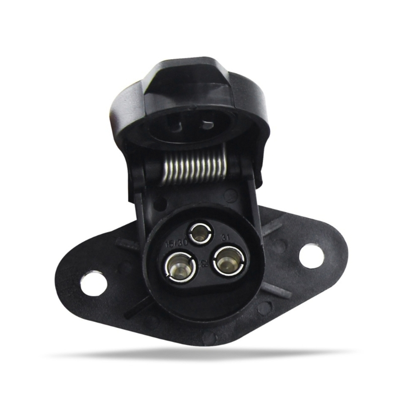 12V Traktor 3 Pin Steckdose Anhänger Steckdose 3 Pin Geeignet für Anhänger LKW Wohnmobile Auto Wohnwagen Traktor Langlebig – Detail 13