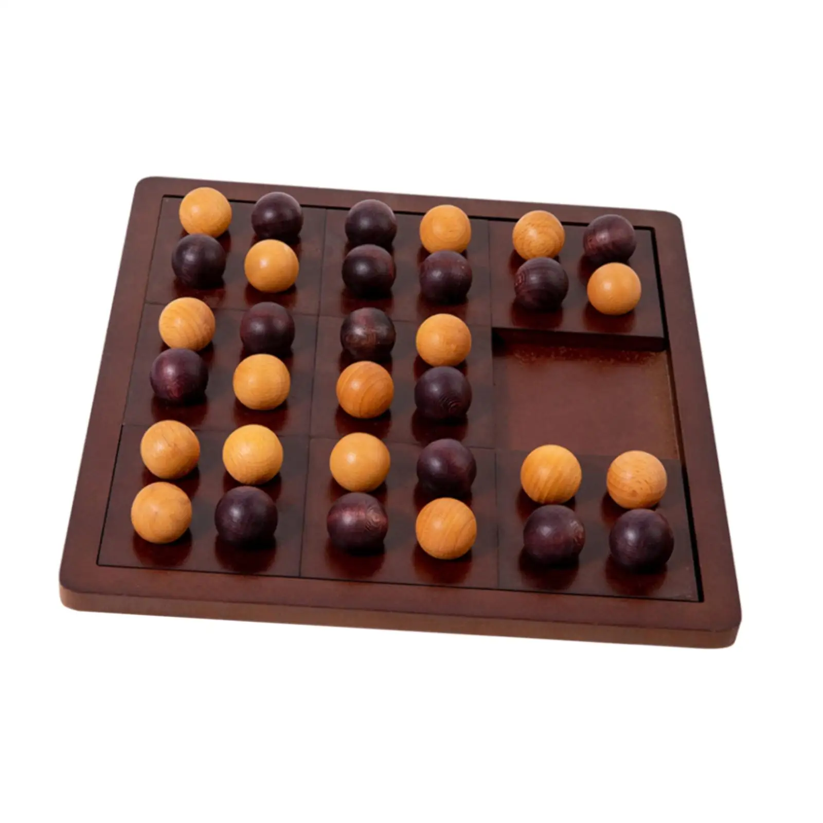 Wood Tic TAC Toe Game Leisure Intelligent Dual Challenge Board Game Chess Toy for Families Children Adults Outdoor Indoor Gifts