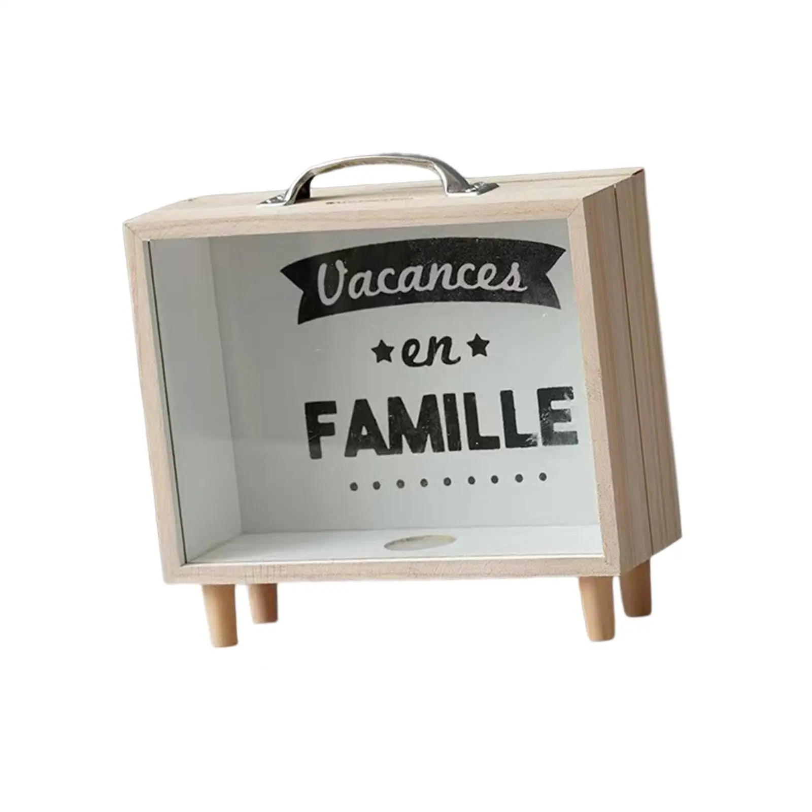 Adults Piggy Bank Modern Decorative Shadow Box for Wedding Tabletop Vacation