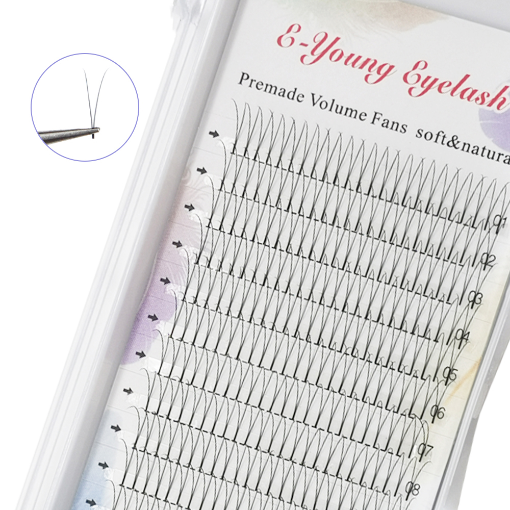 Best of 2d 3d 4d Eyelashes Premade Volume Fans Soft Natural Mink Lashes Individual Eyelash Extension C / D Curl Lashes Russian Short Stem Reviews & Tips