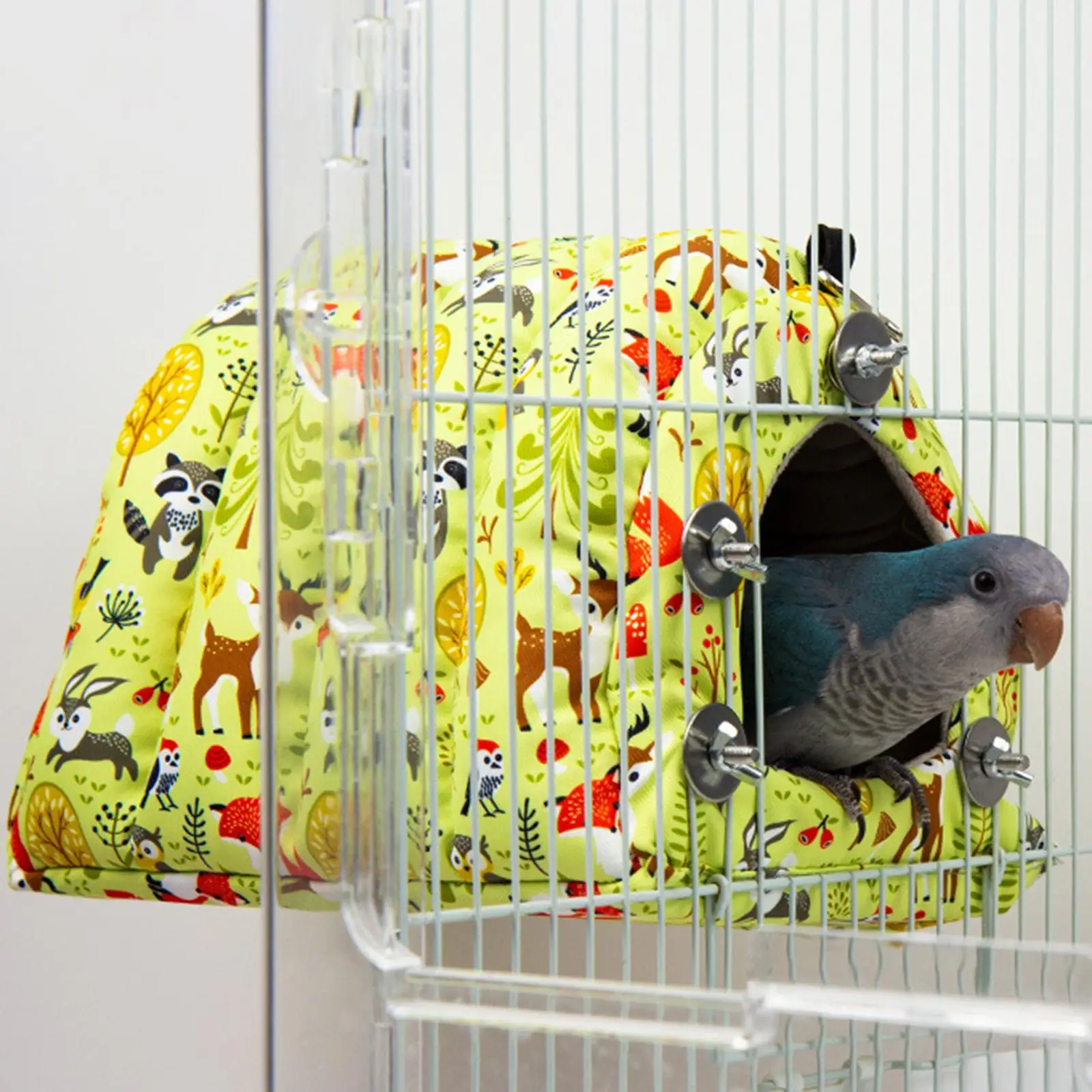 Winter Parrot Cage Hanging Hammock Parrot Shed Cage Accessory Bird Bed Thickened Bird Nest for Finches Parrot Budgies Hamster