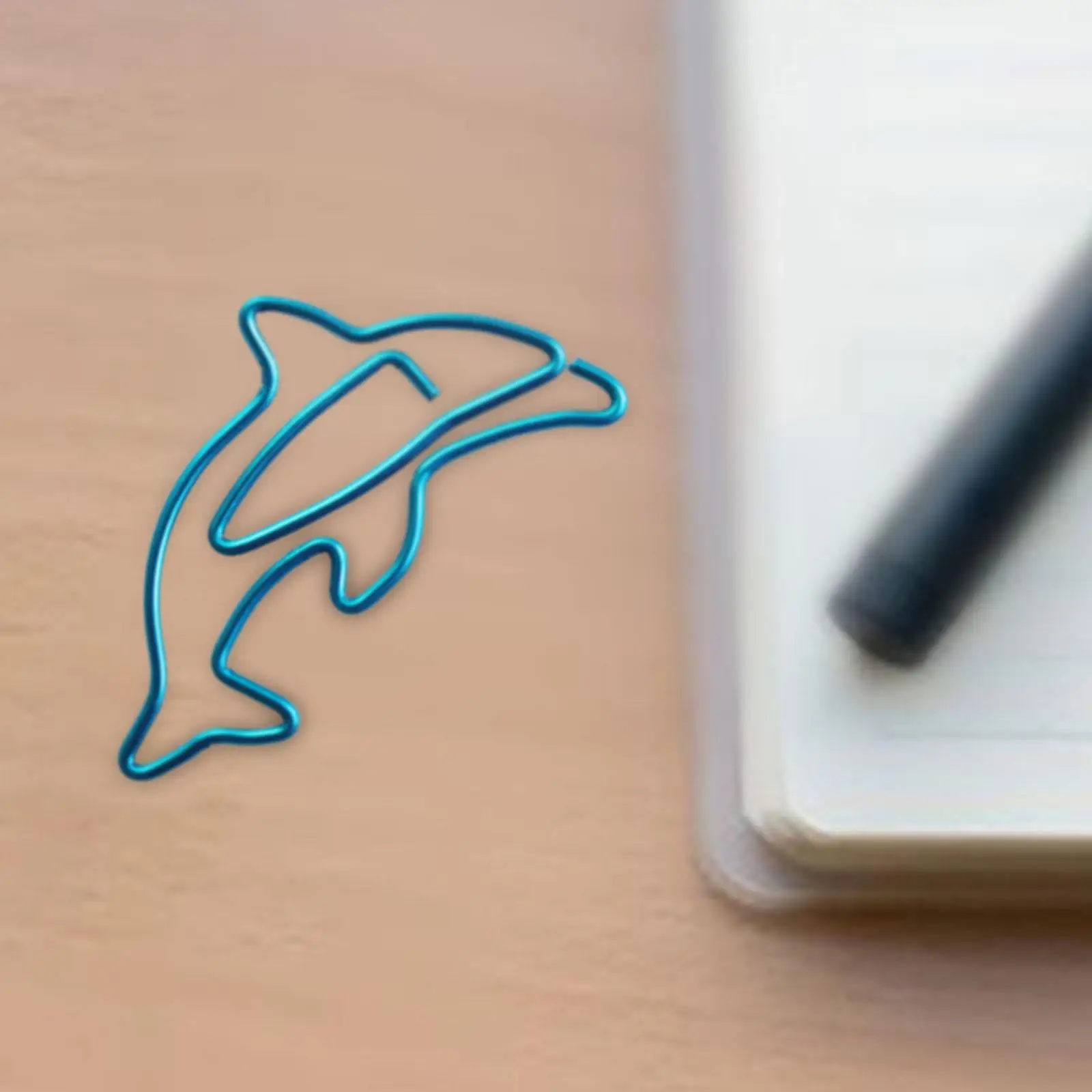 Dolphin Paper Clip Novelty Funny Bookmark Animal Paper Clip for Card Office Home School Use Notebook files Document Organization