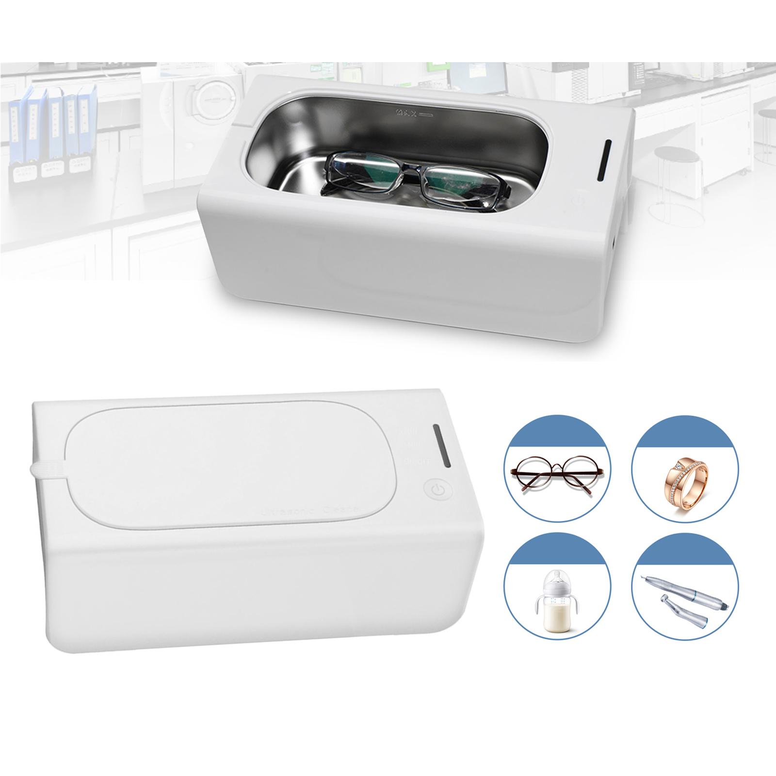 Household Professional Mini Size Digital Ultrasonic Cleaner Jewelry Watches Glasses Circuit Board Cleaning Sterilizing Tool