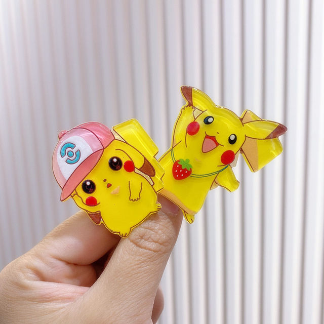 Pokemon Pikachu kawaii [Hair Clip] Set of 2 bangs direct from Japan yellow