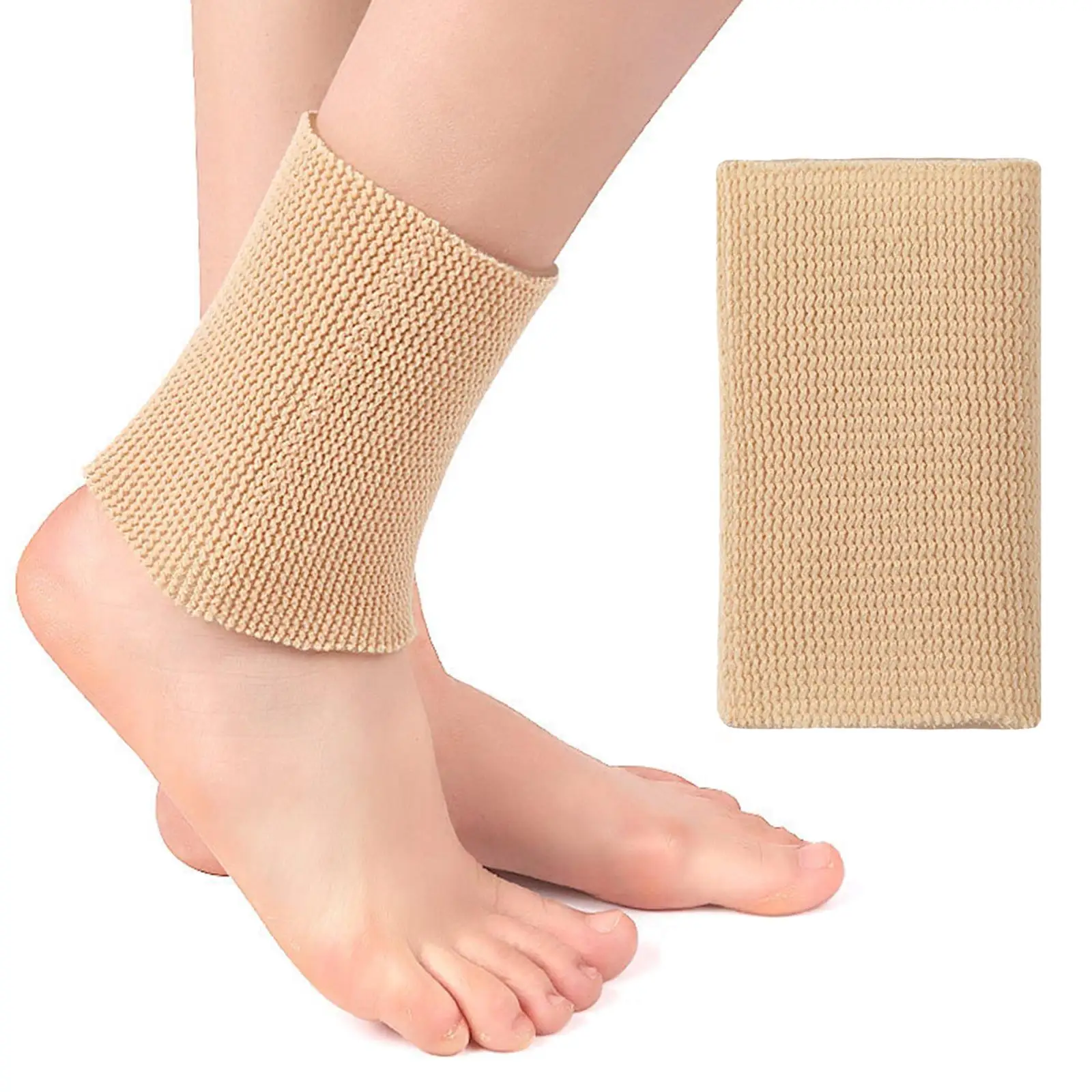 Durable Ankles Brace Sleeve Elastic Protective Tendon Sprain Pain Nylon Ankle