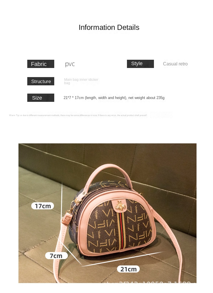 Sac à main femme 2023 nouvelle lettre impression abeille ruban messager sac à bandoulière mode décontracté sac de téléphone portable sac pour femmes_voghion.com