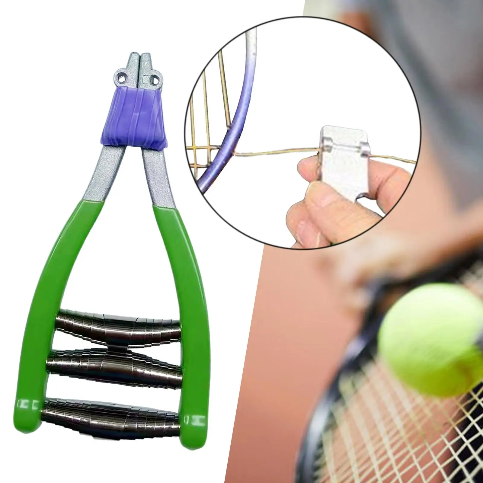 Spring Loaded Sports Starting Clamp Alloy Tennis Badminton Stringing Clamp