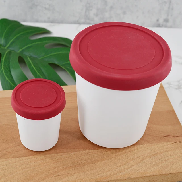 Ice Cream Containers, 1 Quart Freezer Containers Reusable Ice Cream Storage  Tubs with Lids for Homemade Ice Cream Frozen - AliExpress