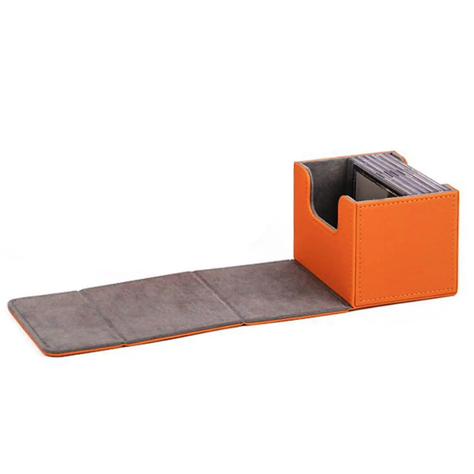 Premium Convertible Deck Box Storage  Sleeved Cards  Holder PU Organizer for
