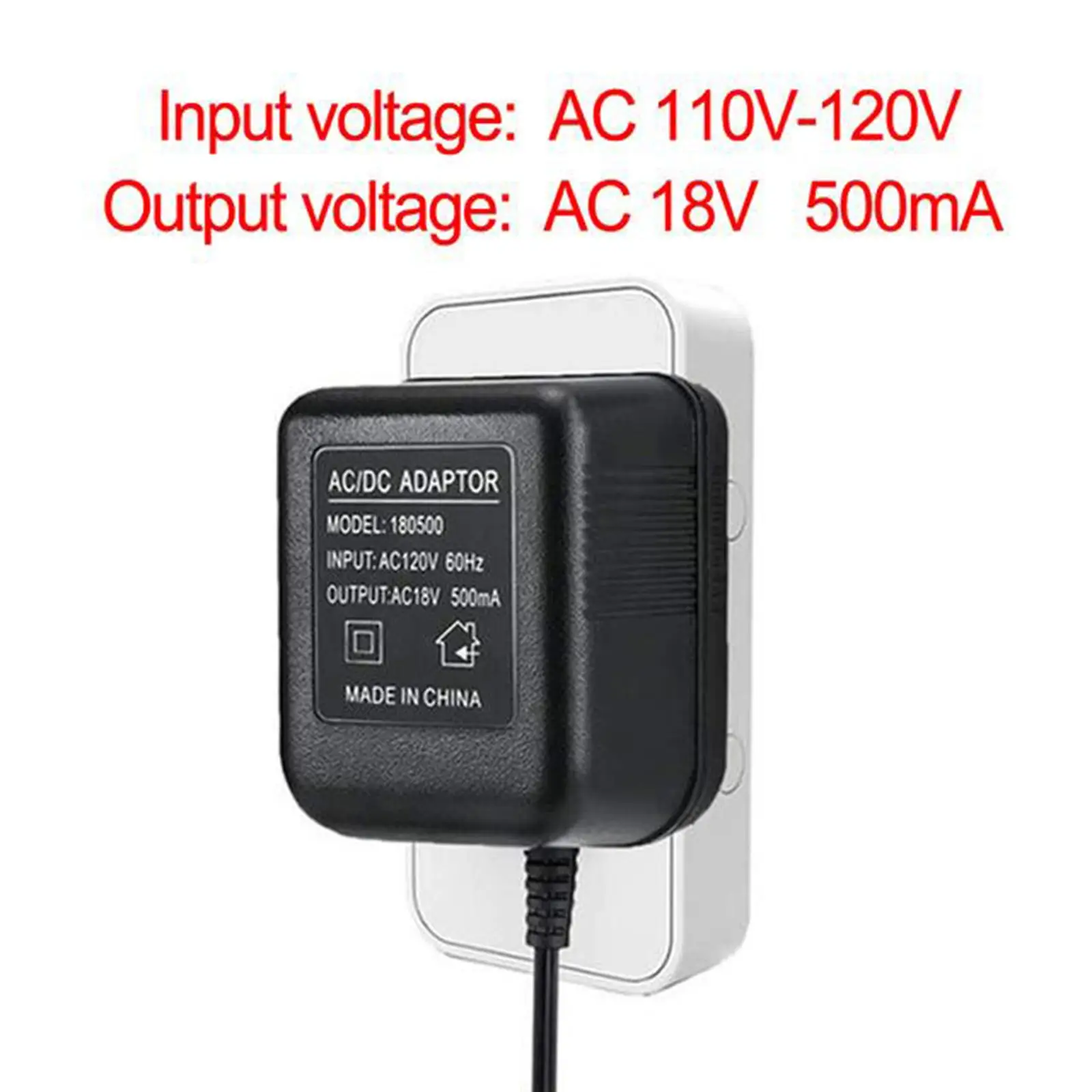 18V Power Supply Battery Charger Wires Adapter for   UK Plug