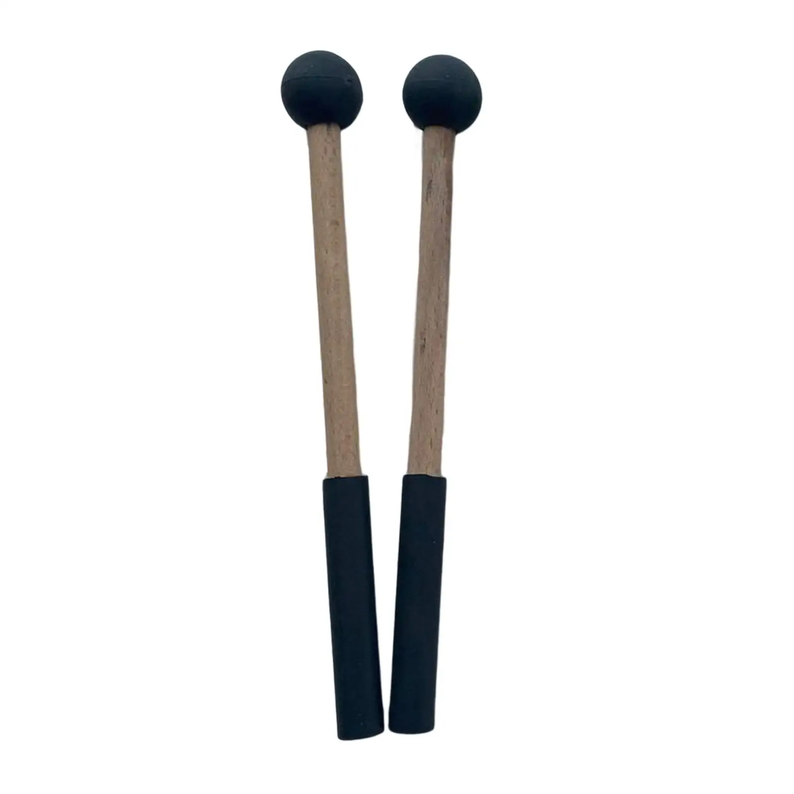 2Pcs Silicone Drumsticks Hand Percussion Mallets for Percussion  