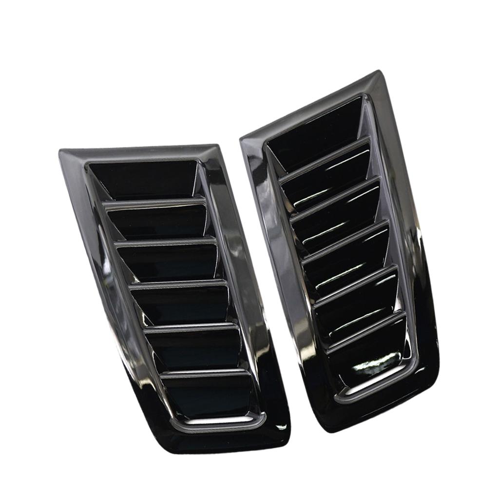 1 Pair Car Hood Vent Decorative Hood Bonnet Vent Air Flow Intake Louvers Hoods Vents Bonnet Cover MK 2 RS Style ABS PLASTIC